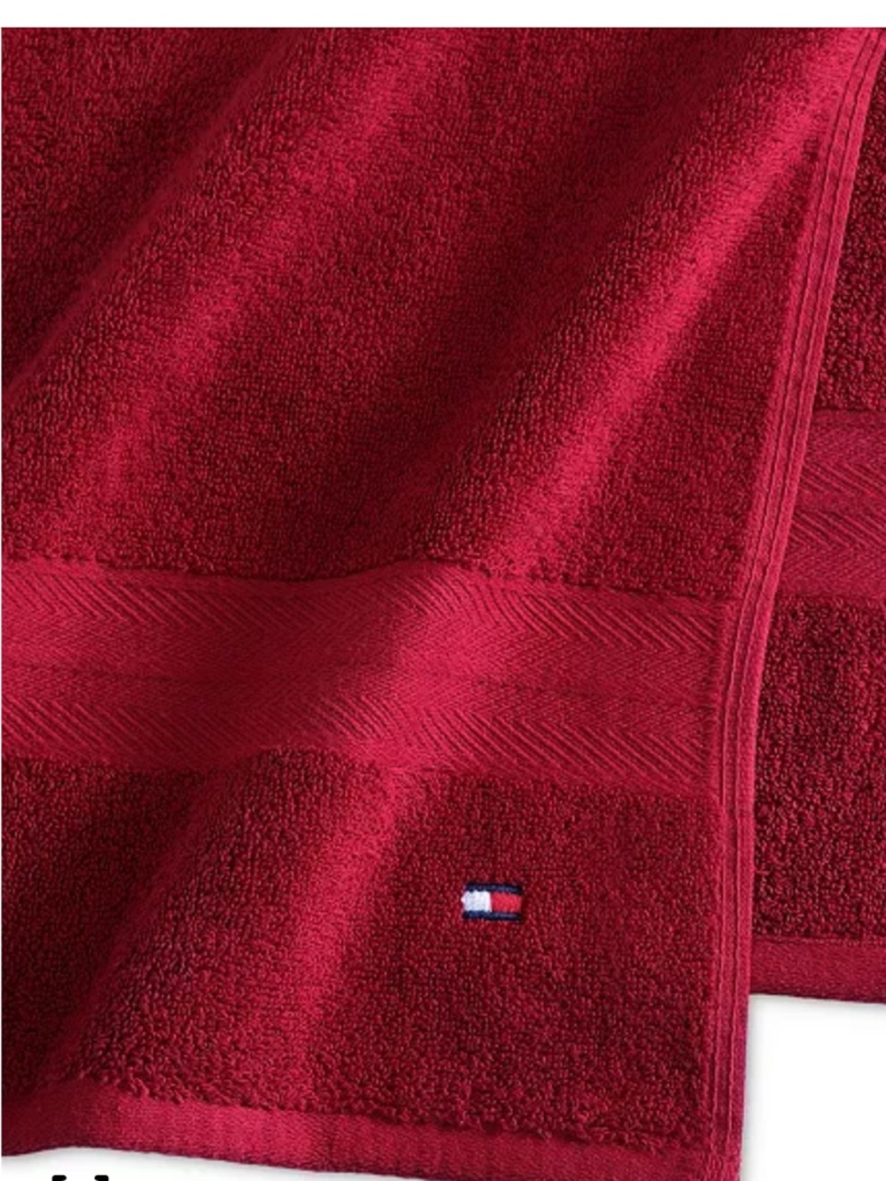 NWT Set of Two Tommy Hilfiger Modern American Solid Cotton Hand Towel - Picture 2 of 5